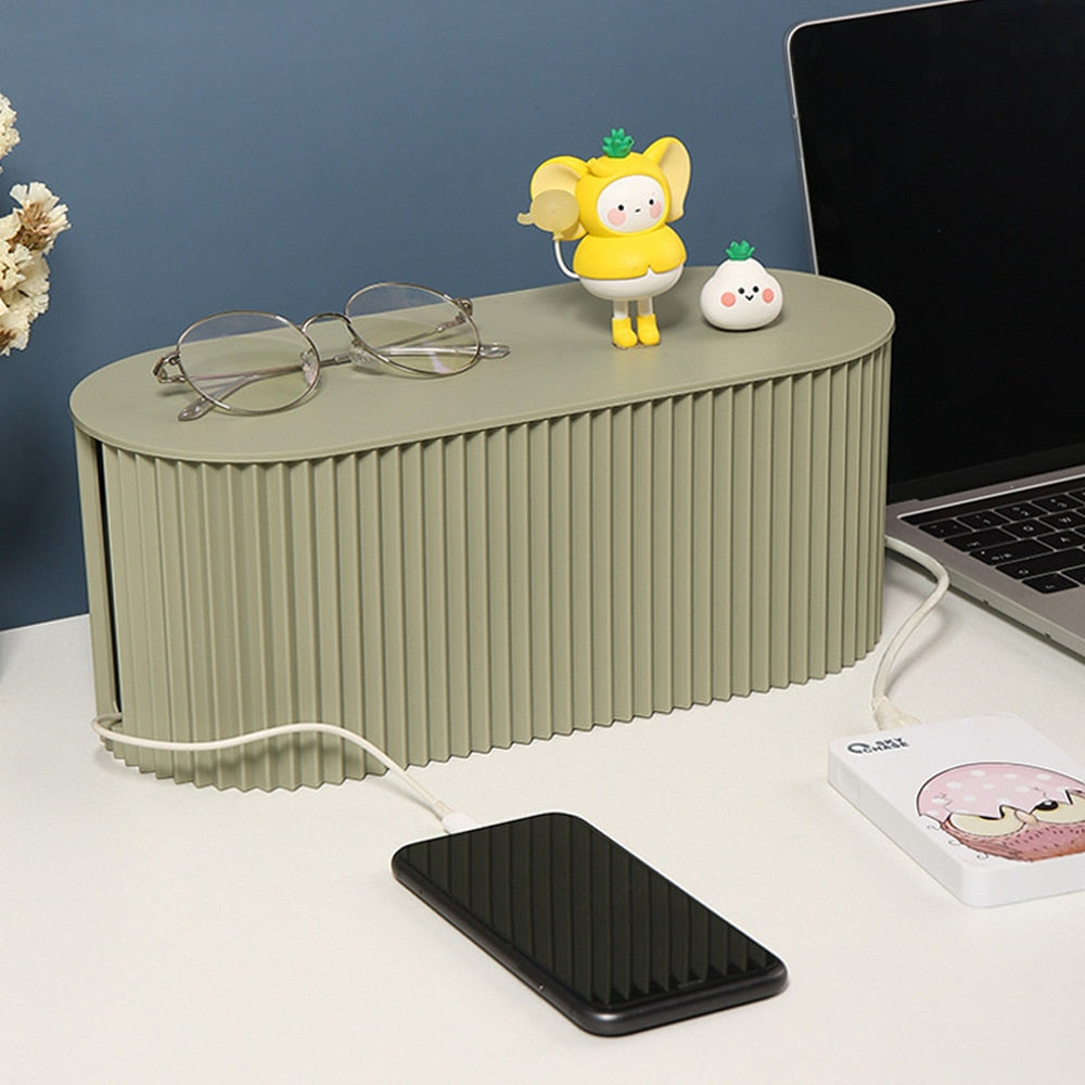 StorageMaster Box - Stilig Organizer for Kabler og Adaptere Luvikno