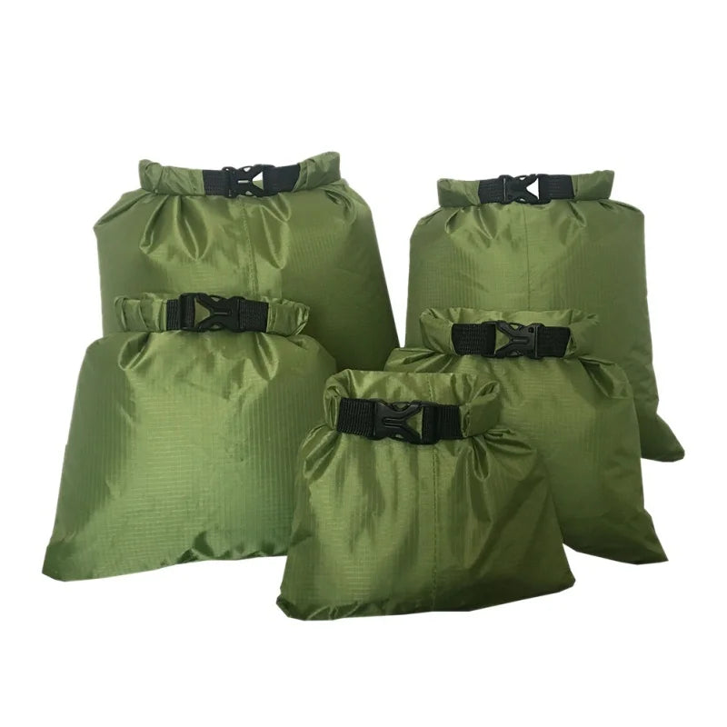 Luvikno | Sealon Dry Bag Set | Vanntett og sandbestandig 5-delt sett for reise og utendørs eventyr