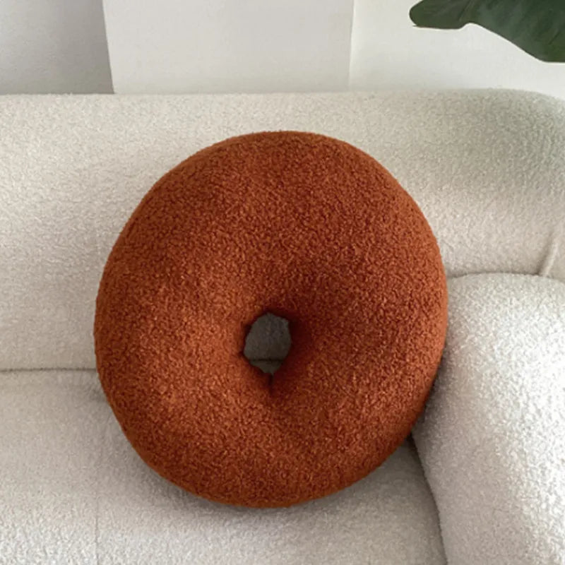 Nordic Bouclé Abstrakt Putefor – Minimalistisk Plysjpute | Luvikno