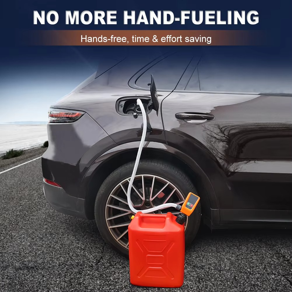 Advanced 3.2GPM Auto-stop DC 12V fuel transfer pump with leak protection & 4-tank adapter Luvikno