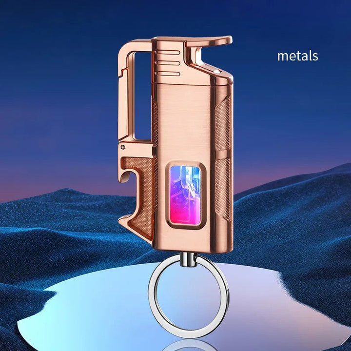 Moderne Vindresistente Metall Flaskeåpner Nøkkelring Lighter | Luvikno