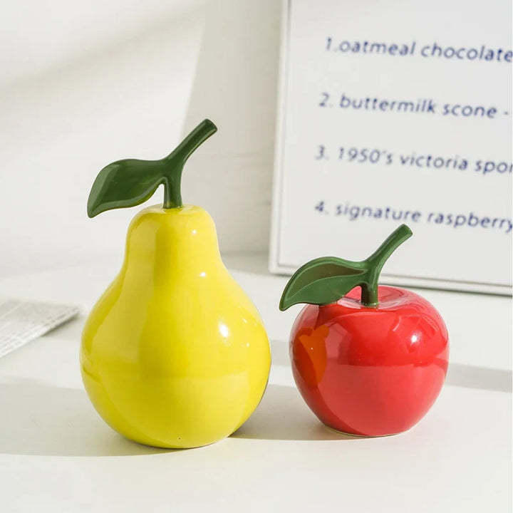 Frukt Keramisk Ornament – Borddekorasjon & Hjem Accent | Luvikno