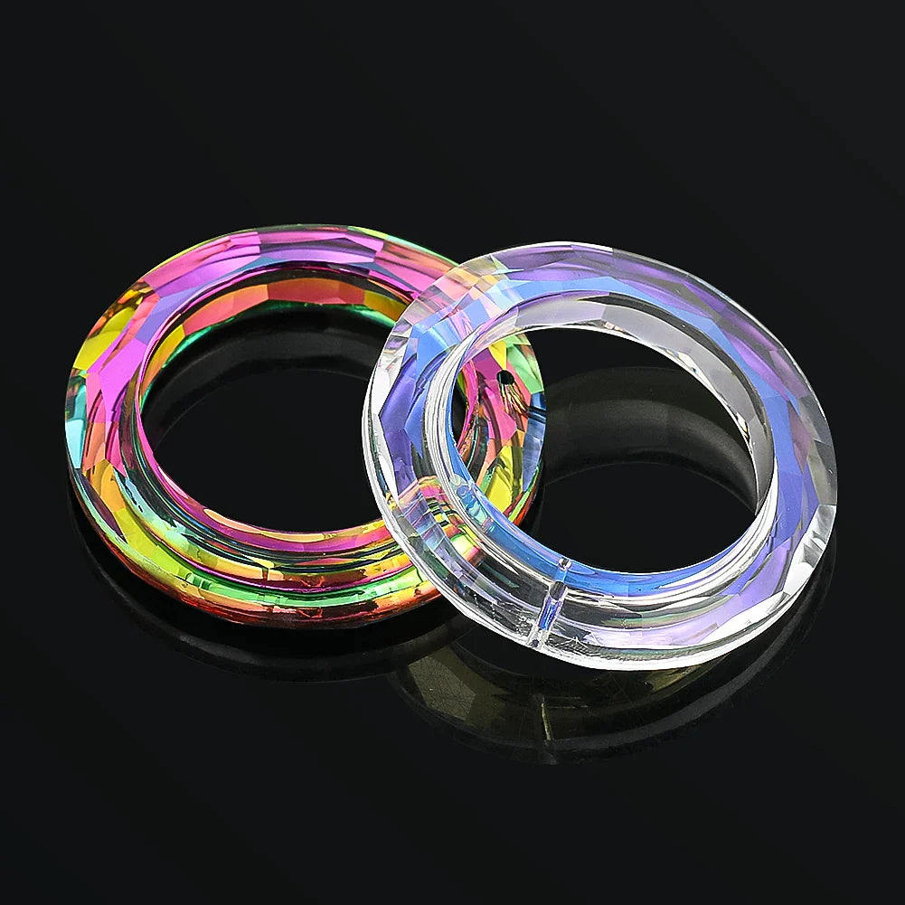 Luvikno | Krystall Solfanger LumiRing 50 | Ø 50 cm | Glassprisme for Vinduer, Hage & Dekor | Regnbuefanger for Lysleker