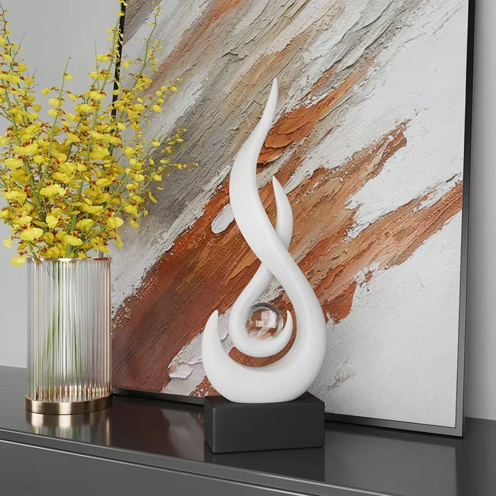 FlowSphere dekorativ skulptur - elegant romdesign Luvikno