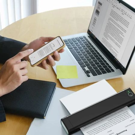 Ultimate Wireless A4 Termisk Skriver - Kompatibel med Android, iOS & Laptoper Luvikno
