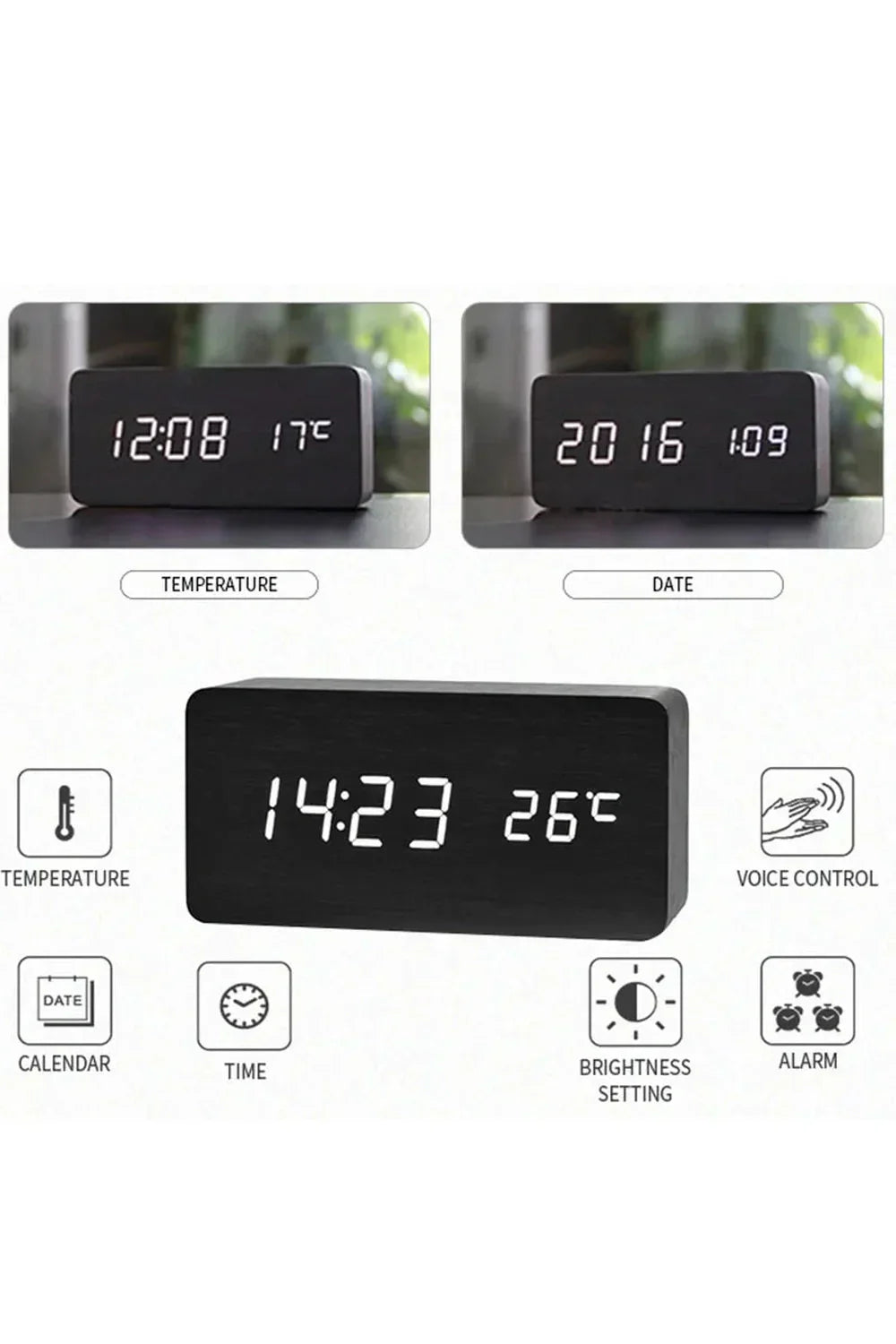 Luvikno | Tre LED digital klokke
