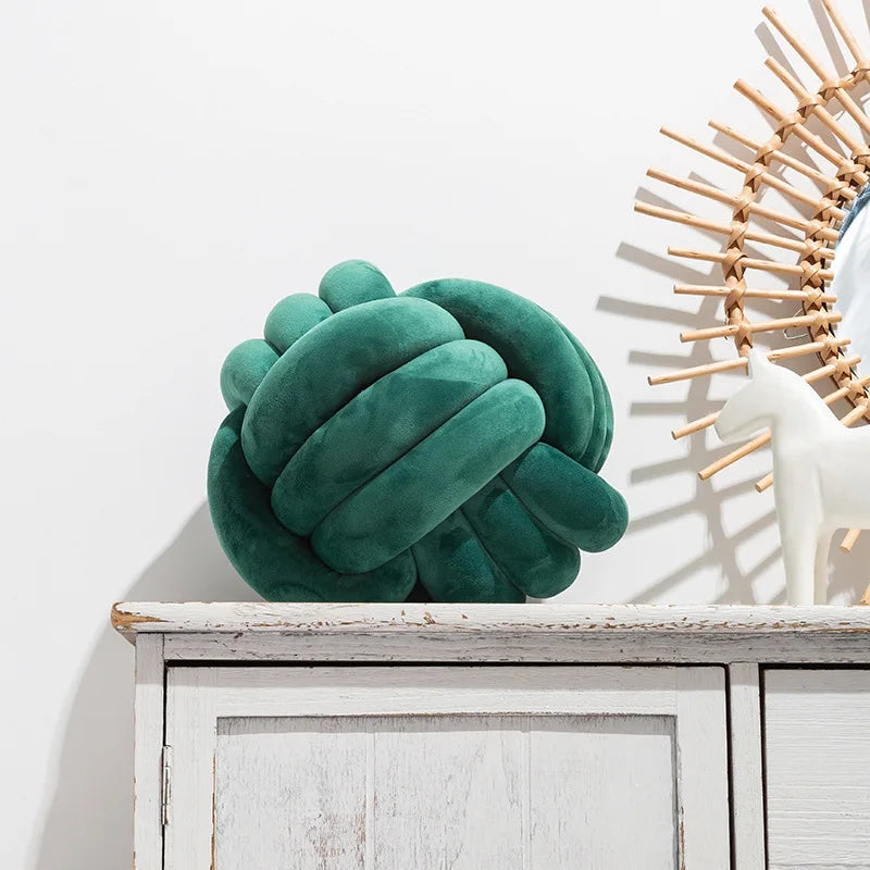 Plush Knot Cushion (Velour) | Luvikno