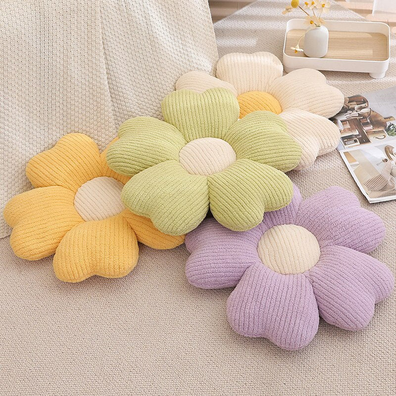 Fluffy Clover Flower Cushion | Luvikno