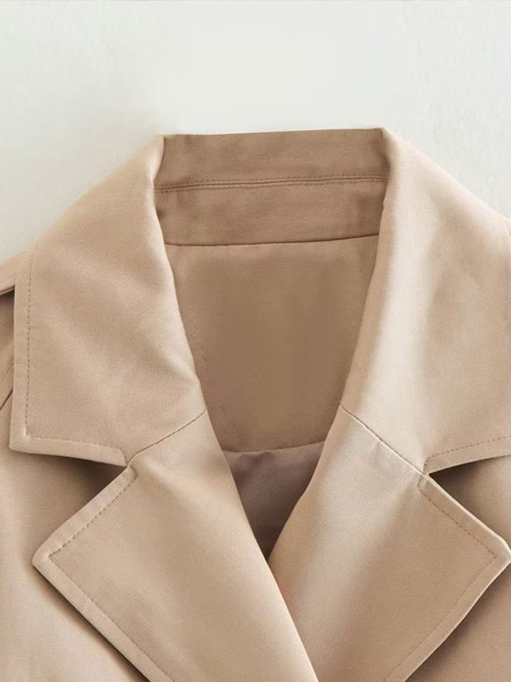 Luvik | Kort beige regnjakke