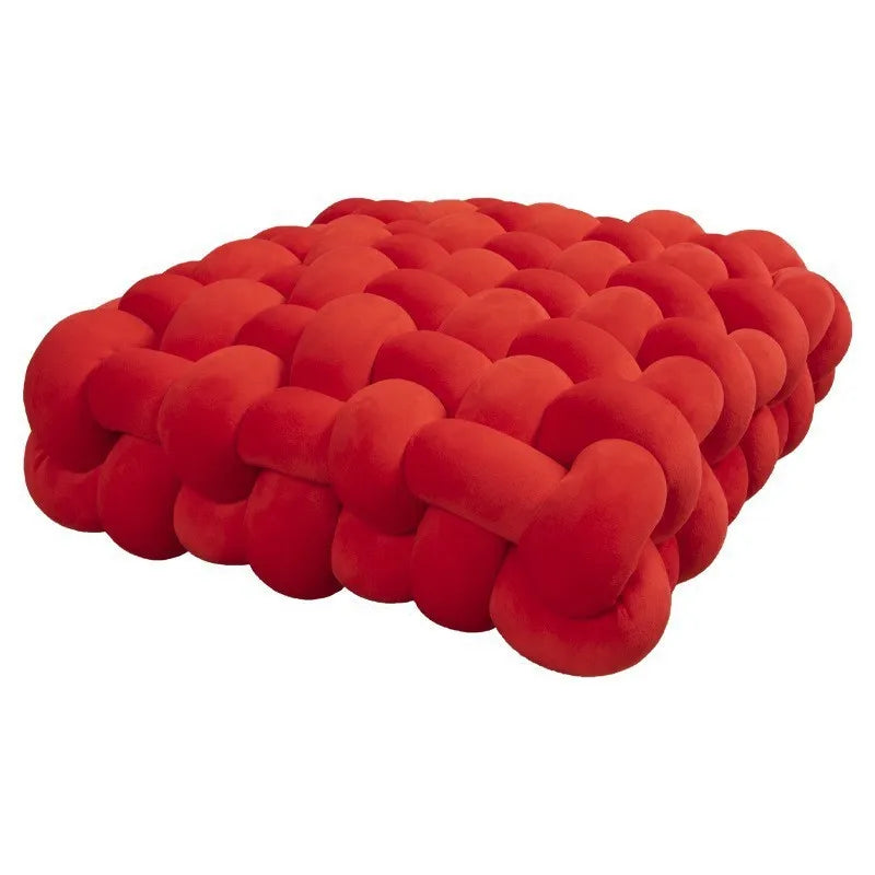 Chunky Woven Knot Cushion | Luvikno