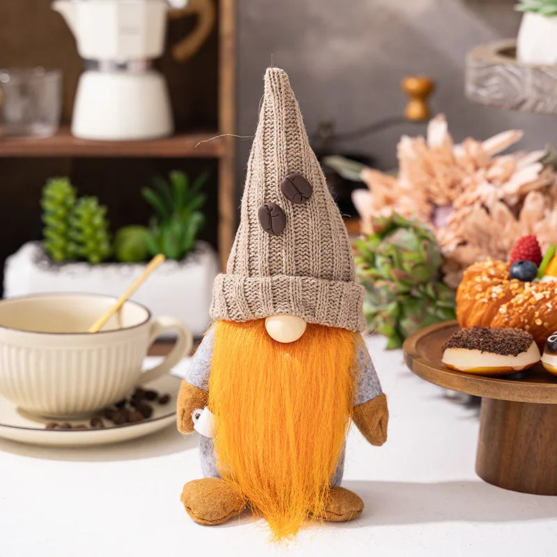 Luvikno | Skandinaviske Kaffe Gnome Dukker – Atmosfærisk Dekorasjon