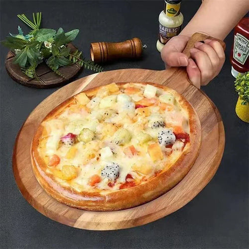 WoodStyle Acacia – Tre Pizza- og Serveringsbrett Luvikno