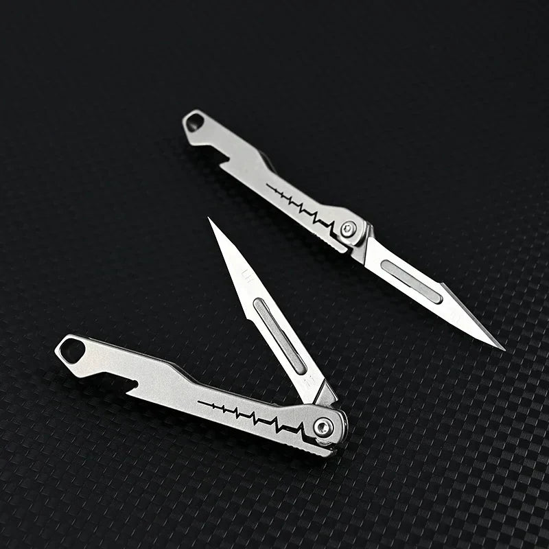 Titanium All-Purpose Foldable Sharp Cutter Knife | Luvikno