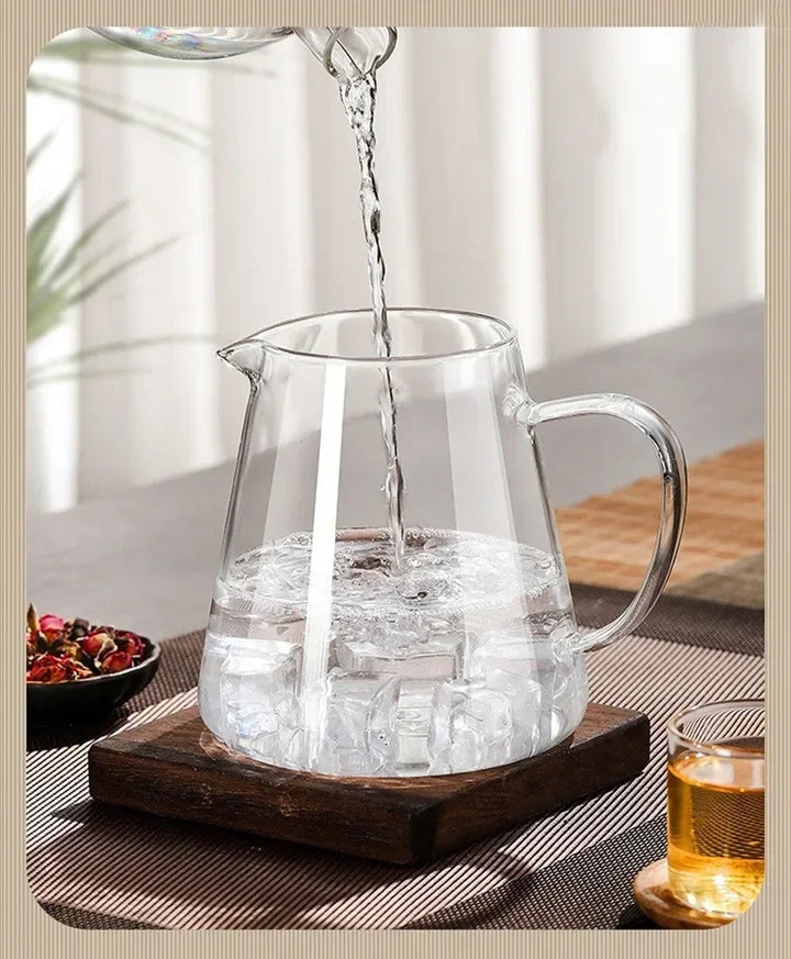 Luvikno | 450ml-950ml Varmeresistent Glass Teapot – Rustfritt Stål Tefilter, Blomsterkjele for Kung Fu Te, Puer og Oolong Te