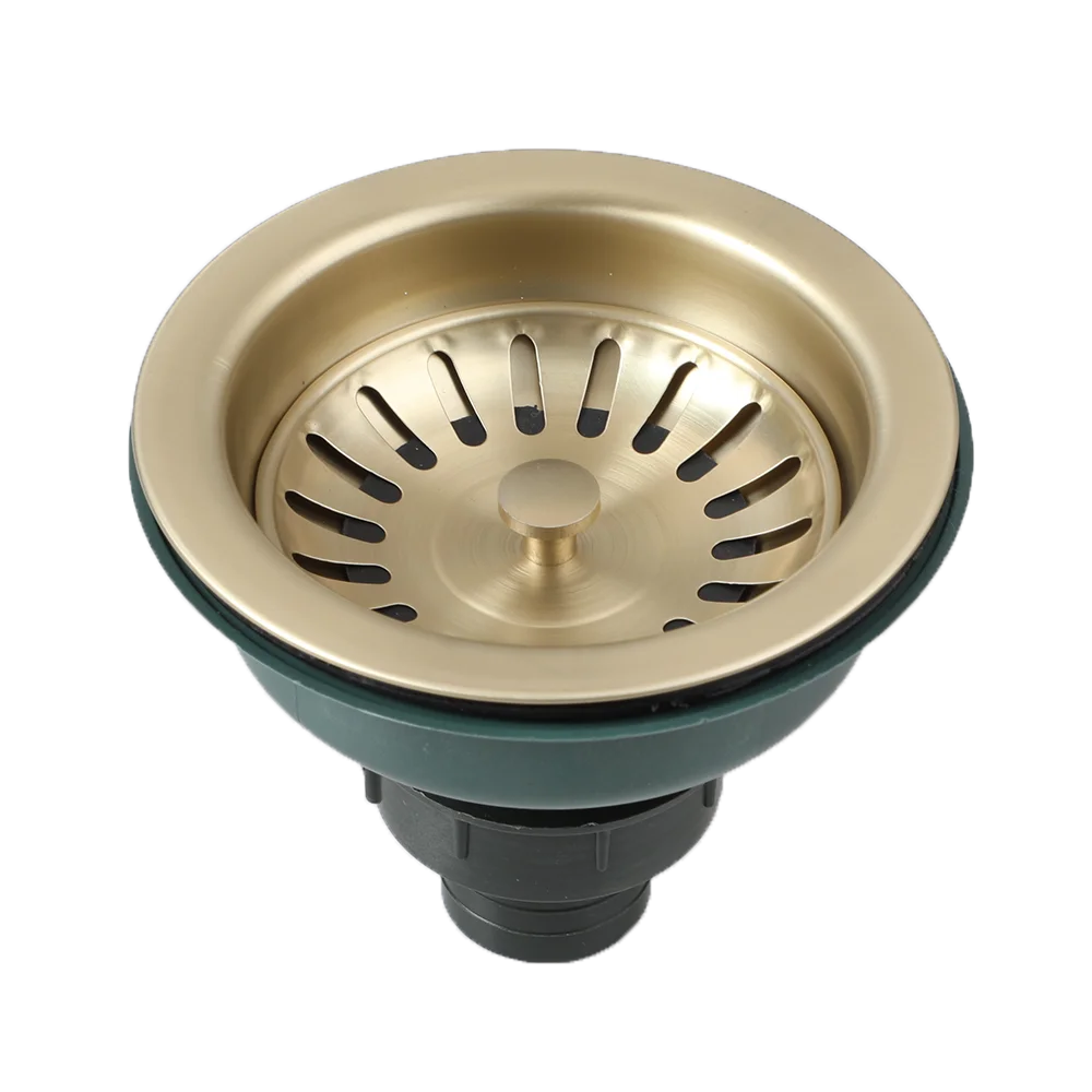 AquaGuard Rustfritt Stål Vaskestrainer med Luktfilter – Pop-Up Stopper & Anti-Blocking Kurv Luvikno