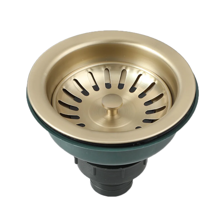 AquaGuard Rustfritt Stål Vaskestrainer med Luktfilter – Pop-Up Stopper & Anti-Blocking Kurv Luvikno