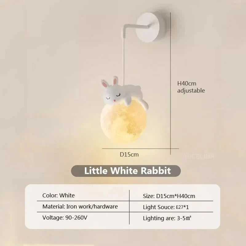 MoonGlow Light - Stilfulle LED Vegglampe for Rom Luvikno
