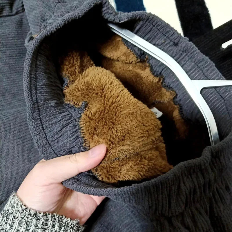 Luvik | Talvijuoksuhousut - Lämmin samettivuori & rento muotoilu