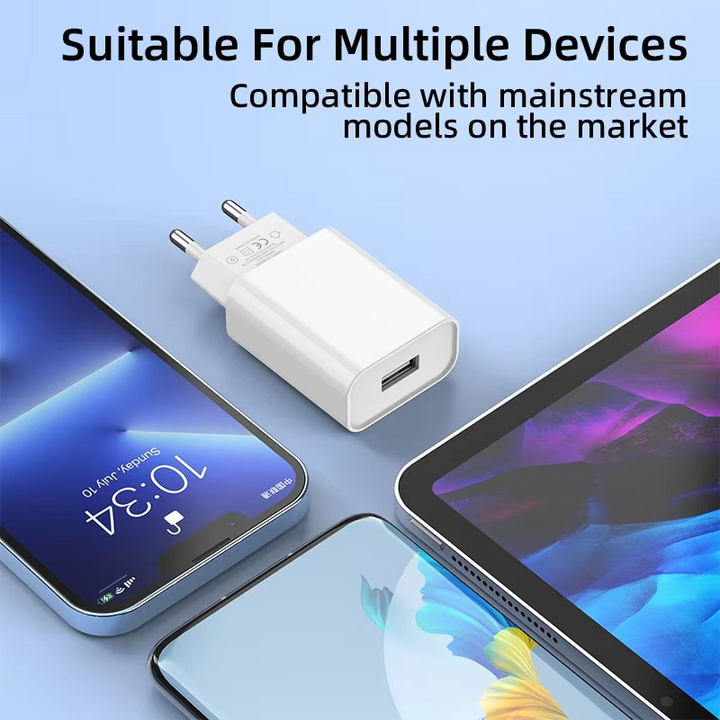 10W USB Vegglader 5V 2A Strømadapter for Rask Mobiltelefonlading Luvikno