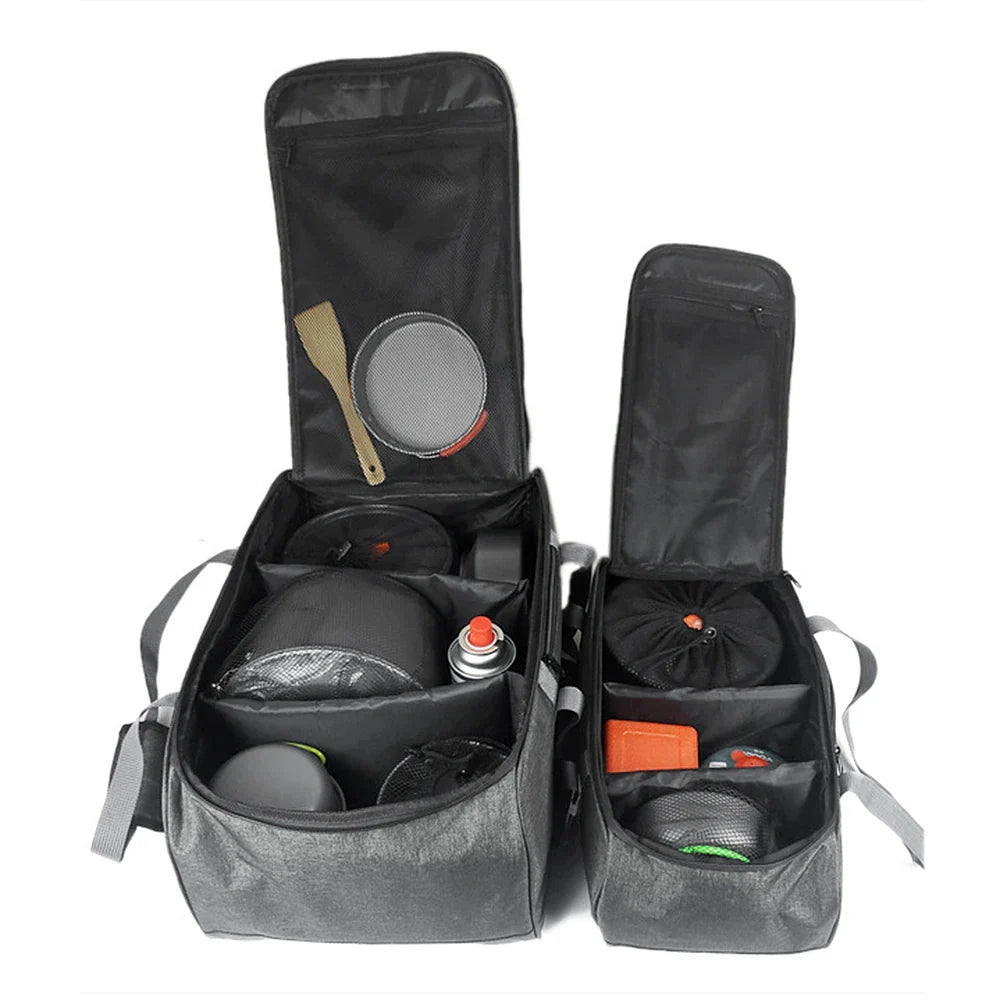 Luvikno | CAMPGEAR Kjøkkenorganiser Bag | 33 L Volum | Justerbare Rom | Holdbar & Vanntett