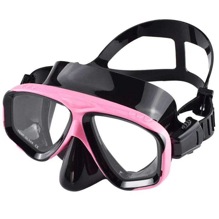 Luvikno | Mareon dykkermaske med snorkel | 180° panoramautsikt | anti-lekkasje & HD glass | matvarekvalitet silikon