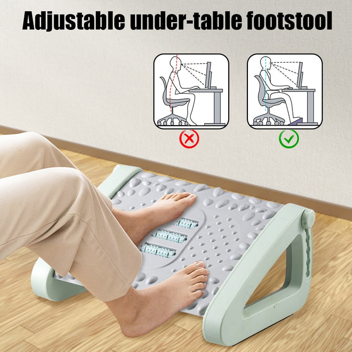 Ergonomisk Hjemmekontor Fotstøtte Massasjér | Luvikno