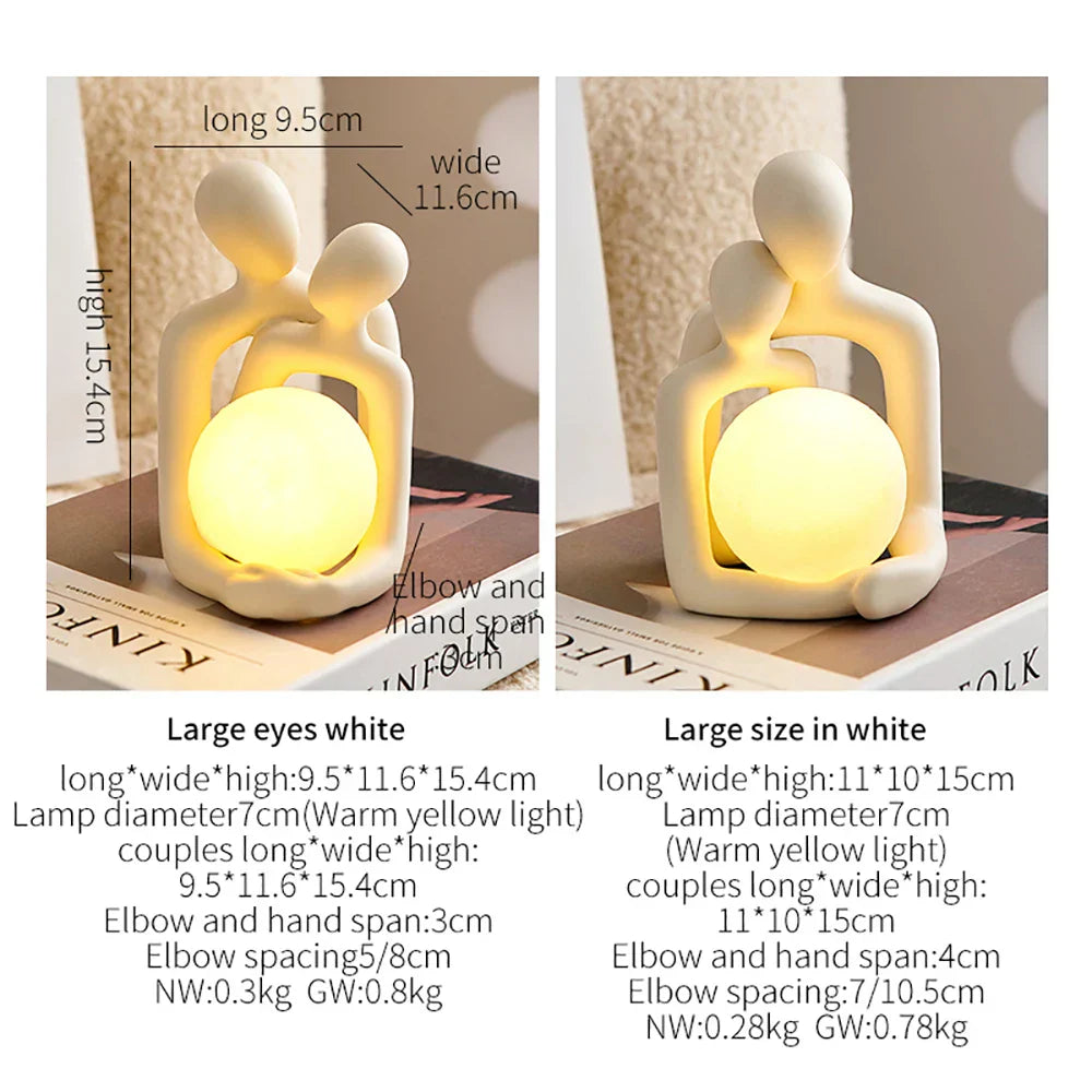 Eternal Bond Love Couple Night Decor Lamp | Luvikno