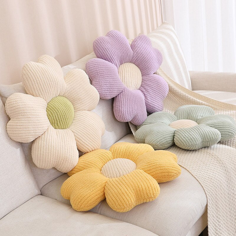 Fluffy Clover Flower Cushion | Luvikno