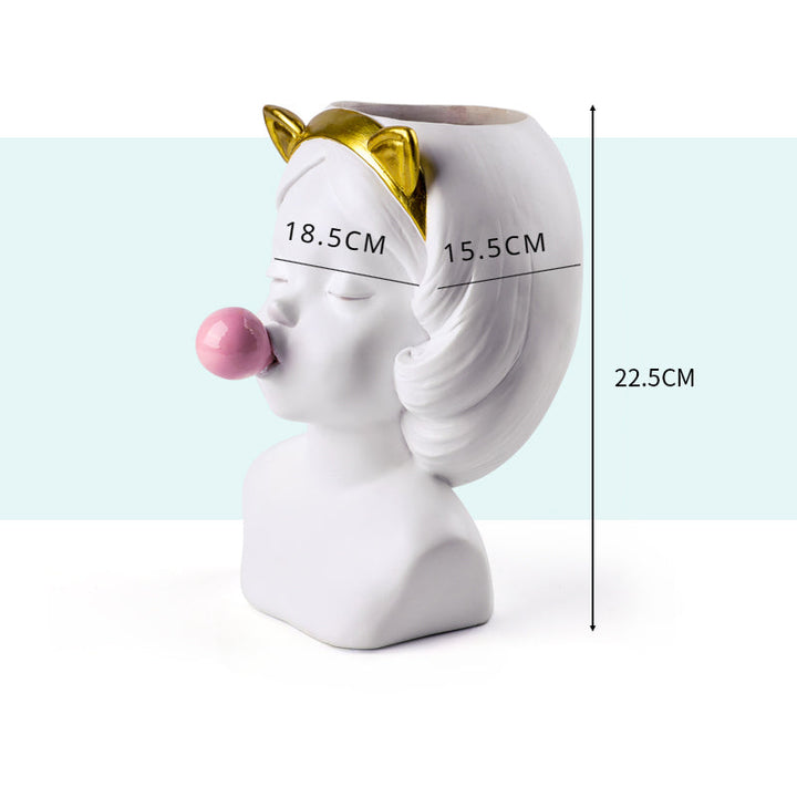Kompakt keramisk vase Luvikno
