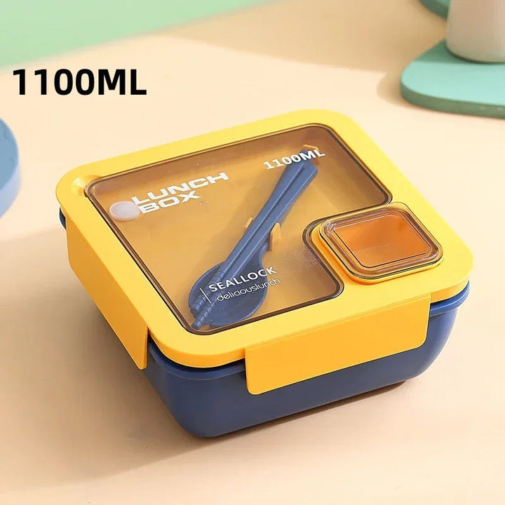 Bento matboks for på farten med bestikk | Luvikno
