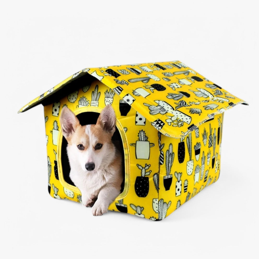 Weatherproof Animal House "CozyNest" for Cats and Small Dogs | Luvikno