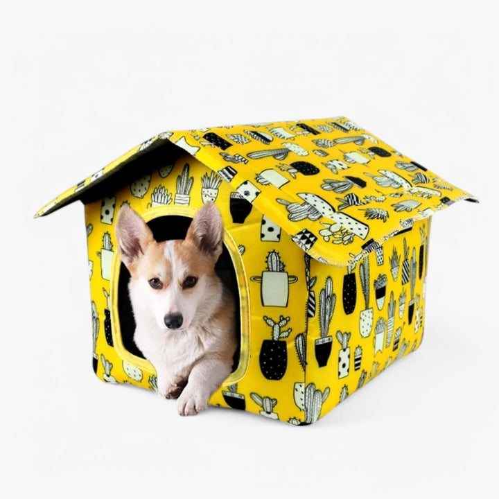 Weatherproof Animal House "CozyNest" for Cats and Small Dogs | Luvikno
