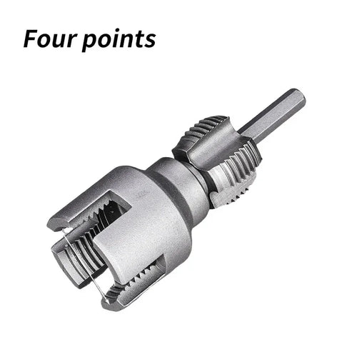 Pipe Thread Reamer & Edge Cutter Drill Attachment Tool | Luvikno
