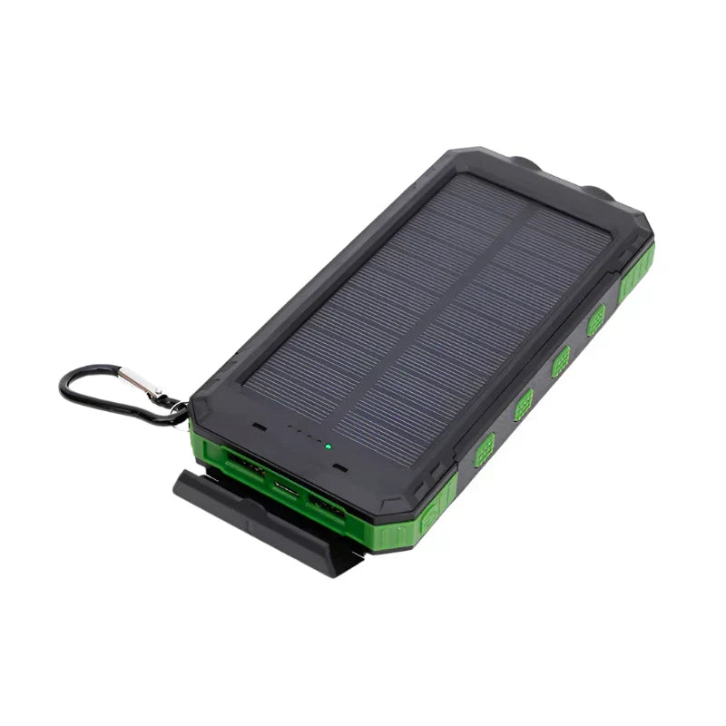 Luvikno | Solenergi Power Bank med Lommelykt – SolarCharge Pro