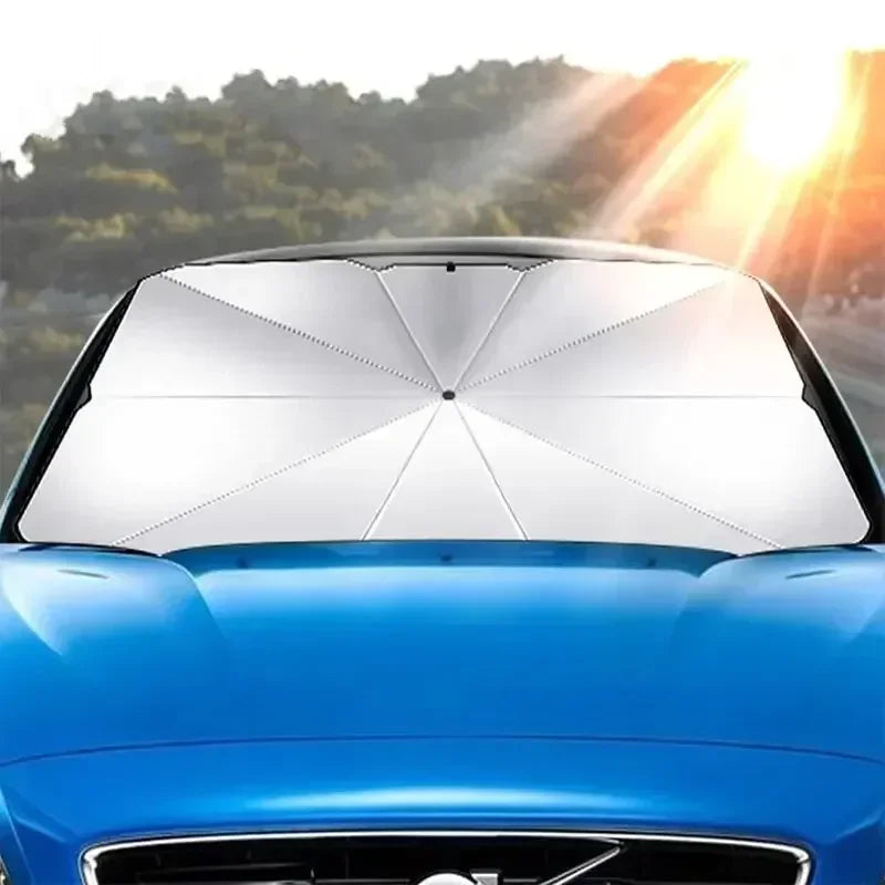 Luvikno | Auto Solskjerm SunFold | UV Beskyttelse & Varmebeskyttelse | Kompakt & Sammenleggbar | For SUV & Hatchback