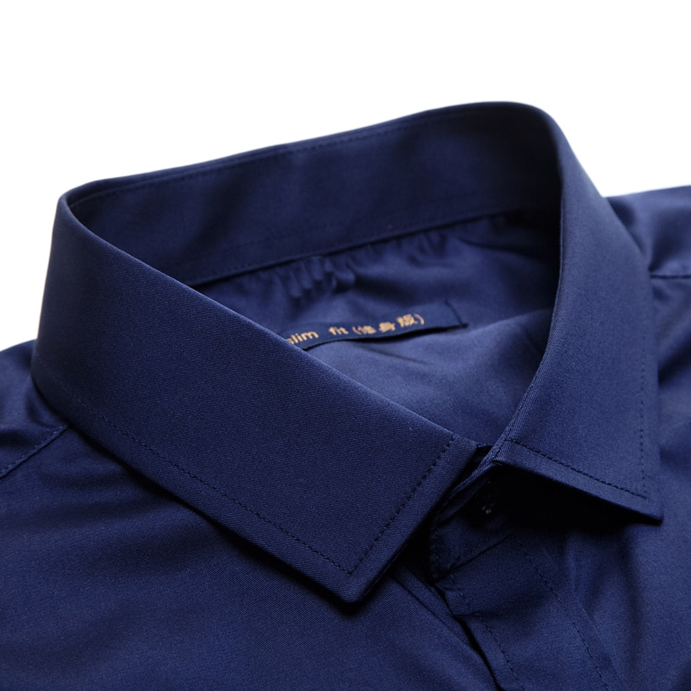 Luvik | Miehet Anti-Wrinkle Slim Fit pukeutua paita