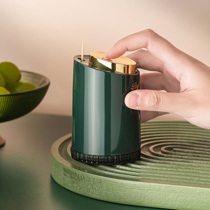 ToothMaster Holder – Elegant Pop-Up Tannpirkere Luvikno