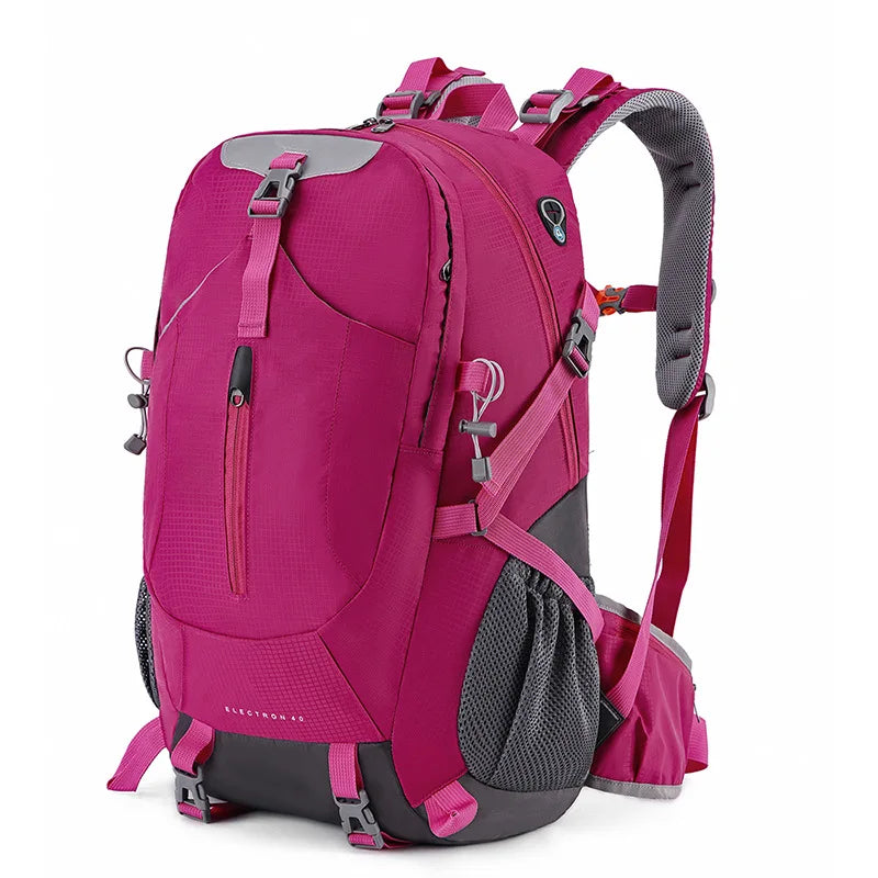 Luvikno | Reise ryggsekk TrekVault 40 | 40 L Utendørs ryggsekk med regntrekk | For fotturer, reise og daglig bruk | 31 × 20 × 52 cm