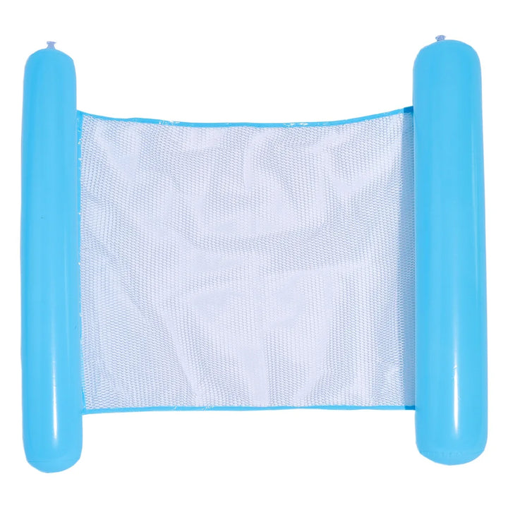 Luvikno | AQUAVIVA Oppblåsbar Vann Hengekøye | 130×70 cm | Foldbar Basseng Lounger med Ryggstøtte | Svømme Seng for Basseng, Strand & Ferie