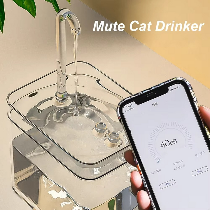 Crystal Clear USB Katt Vannfontene med avansert filtreringssystem Luvikno