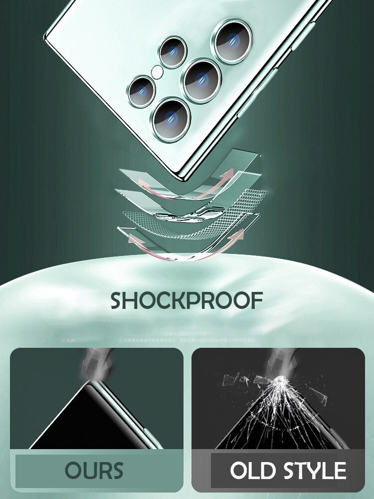 Plating shock fest for Magsafe magnetisk deksel for Samsung S23 S22 Luvikno