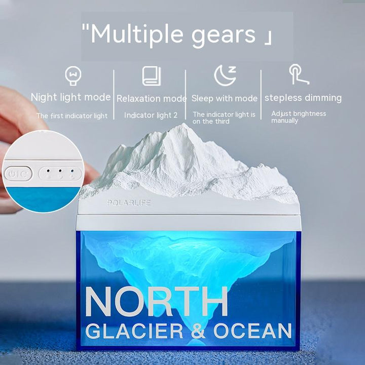 Iceberg Aromaterapi Luviknouetooth Høyttaler Nattlampe | Luvikno