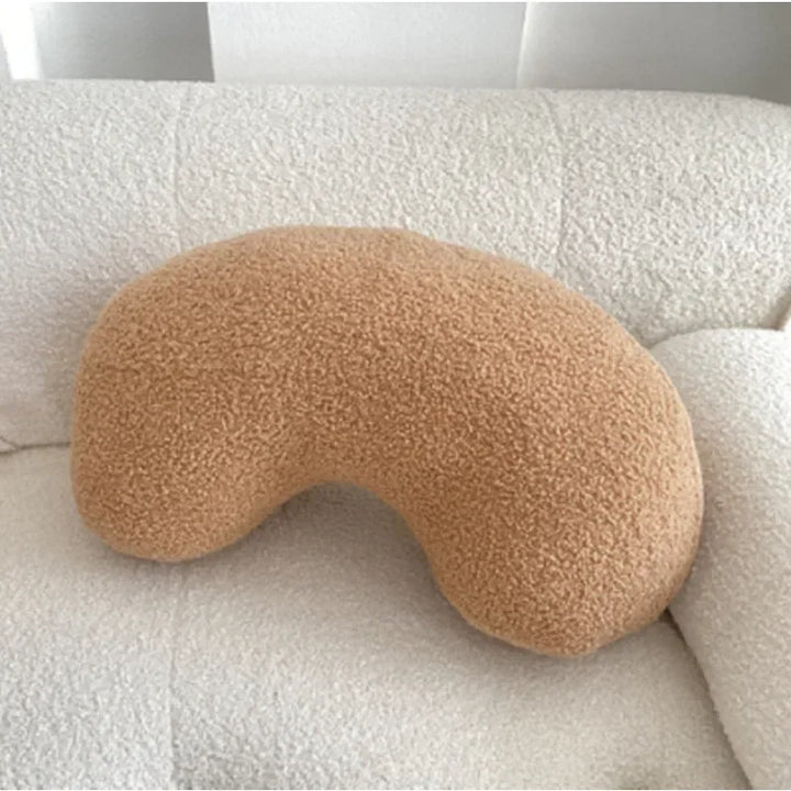 Nordic Bouclé Abstrakt Putefor – Minimalistisk Plysjpute | Luvikno