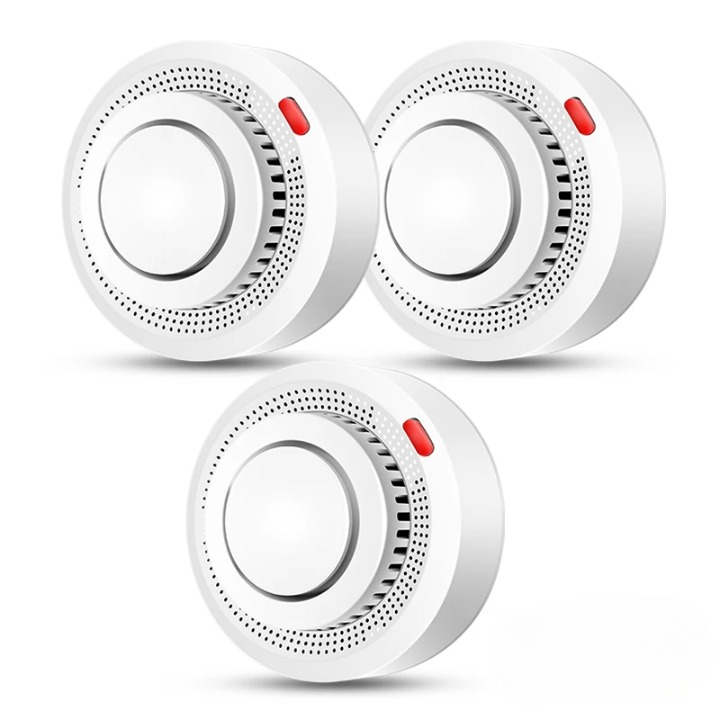 Luvikno | Smart WiFi Røykvarsler Brannalarm 85dB – SafeSense