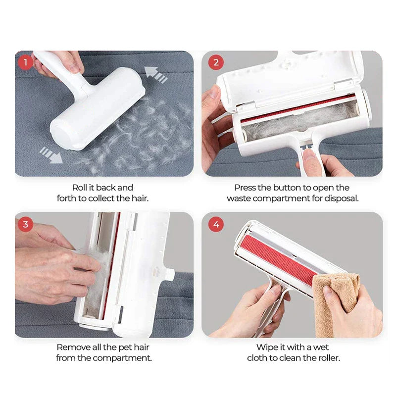 Luvikno | FellFixx Dyrehårfjerner | Gjenbrukbar Lint Roller | Ingen Elektrisitet & Lim | For Sofa, Klær & Bil