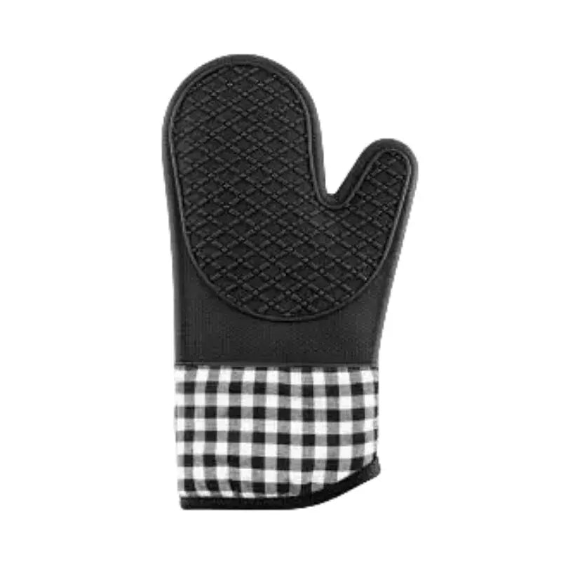 ThermoGrip Silikon Kjøkkenhanske | Varmeresistent opp til 250 °C | Rutsji-fri & Forlenget | Antiskoldbeskyttelse for Ovnen & Grill Luvikno