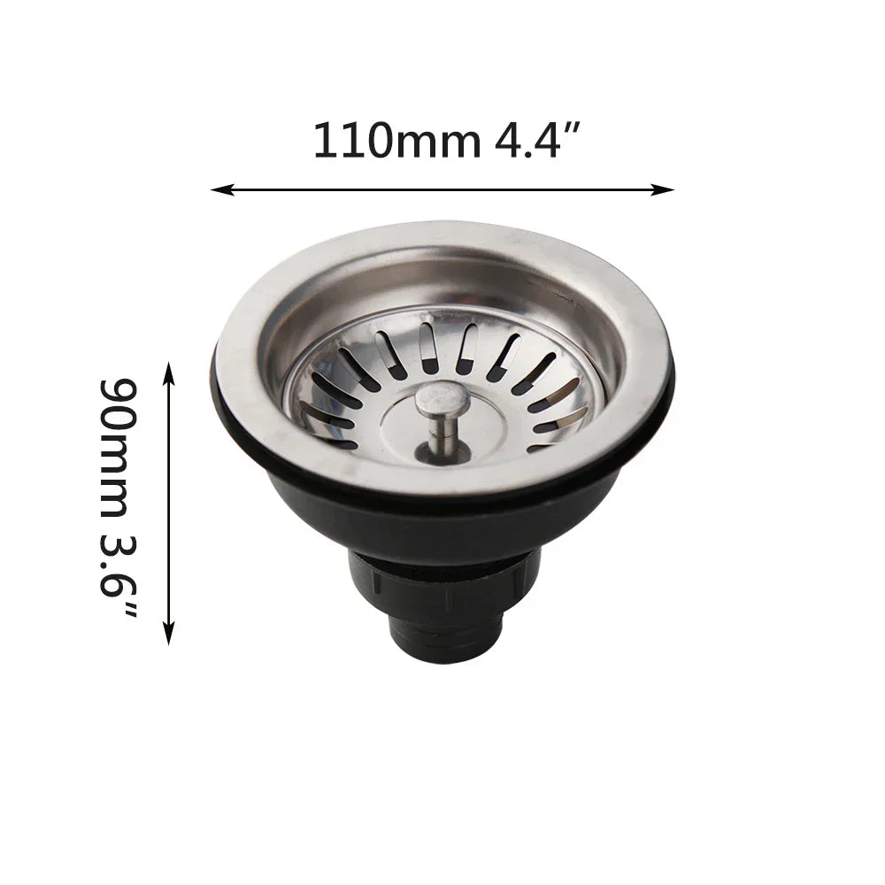 AquaGuard Rustfritt Stål Vaskestrainer med Luktfilter – Pop-Up Stopper & Anti-Blocking Kurv Luvikno