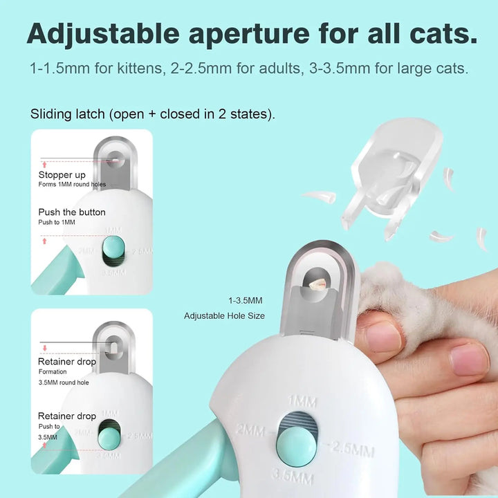 Luvikno | TrimPaws Nail Clipper for Dogs & Cats | Adjustable Opening | For Small & Large Pets | Professional Grooming at Home