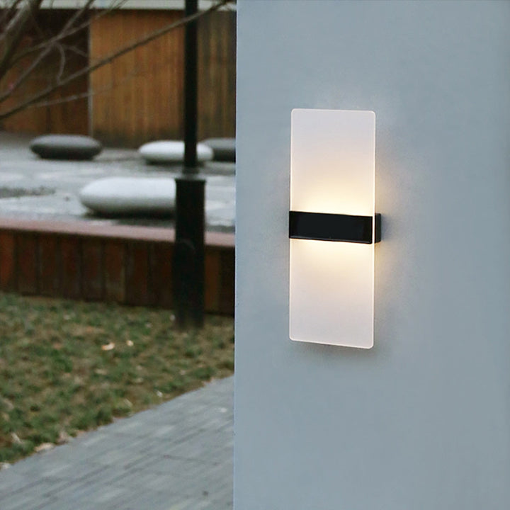 Kacela - Solar Utendørs Moderne Melkefarget Vegglampe Sett | Luvikno