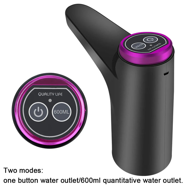Luvikno | Elektrisk Vann Dispensere AquaOne Touch | Berøringskontroll | USB Lading | For Gallon Flasker
